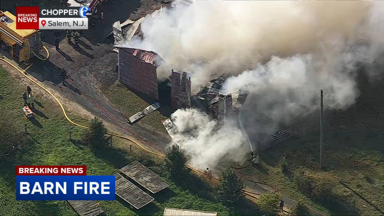 Crews battle large barn fire in Lower Alloways Creek Twp., NJ
       — 6ABC Action News (Philadelphia)